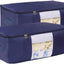 2 Pzas Bolsas Almacenamiento Edredón Transpirables XXL Azul