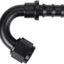 Adaptador manguera aluminio negro 150 grados