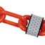 Cadena barrera plástico reflectante naranja 2pulg 100ft