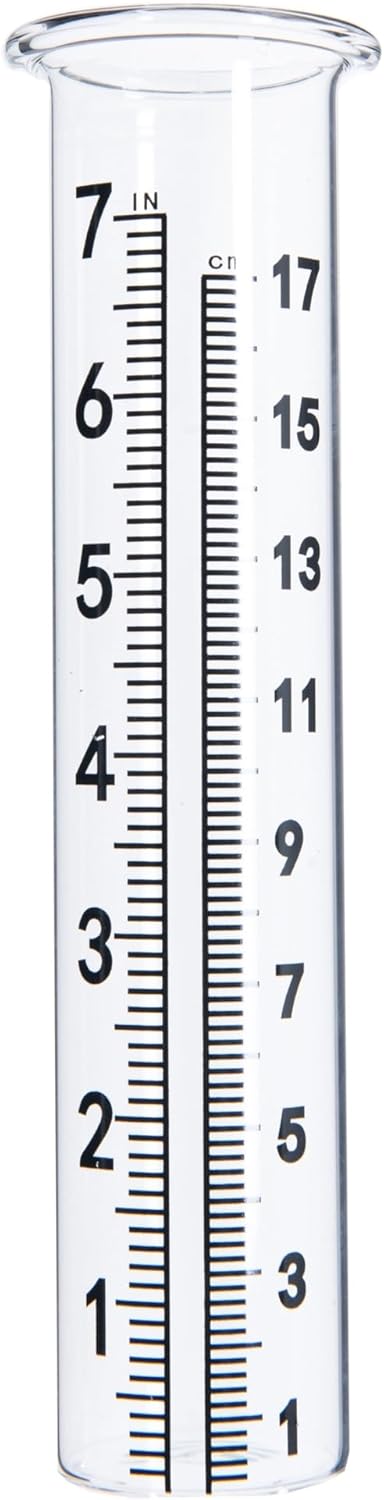 Tubos repuesto medidor lluvia vidrio 7pulg jardín