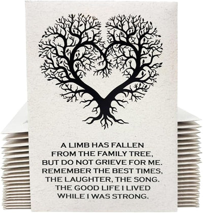 Semillas árbol vida crema 3.25x4.5pulg pack 20