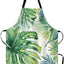 Delantal cocina hojas palma ajustable 27x31pulg para chef