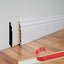 Moldura zócalo 48x3.27" 8 Pzas blanco despegar pegar