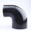 Acoplador codo 90 grados manguera silicona automotriz negro