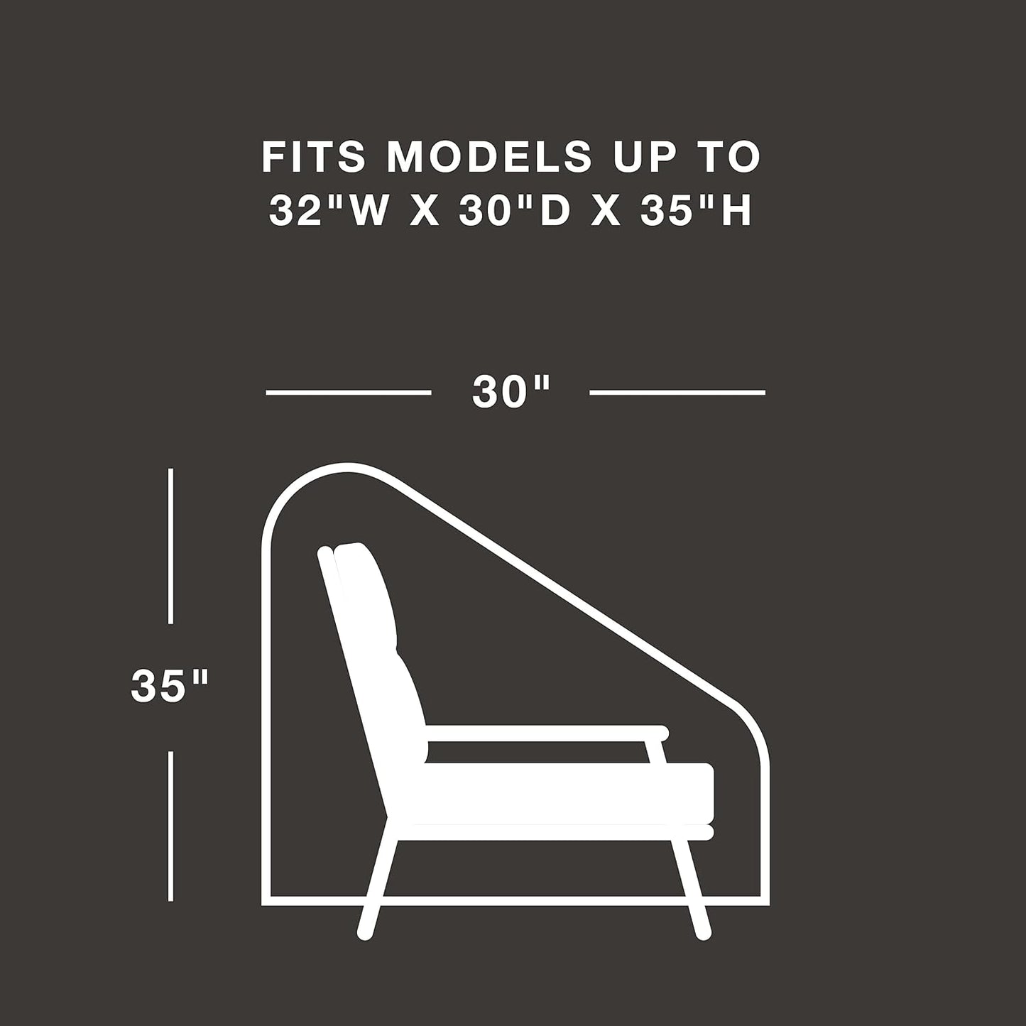 Fundas para muebles patio impermeables 600D marrón oscuro