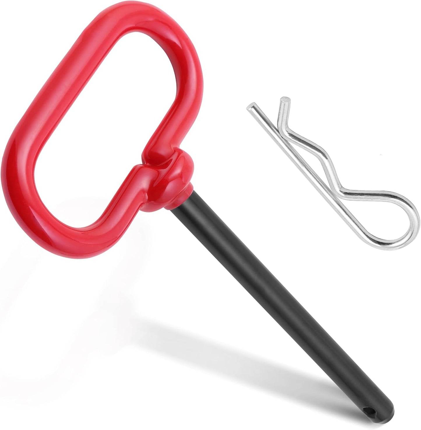 Pasador enganche tractor 3/8x4pulg clip R rojo