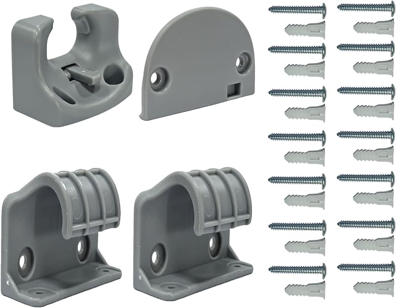 Kit repuesto puerta bebé soporte enganche gris