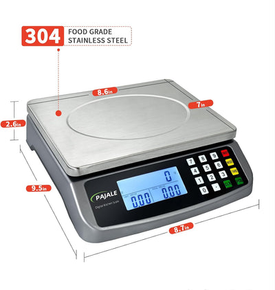 Báscula cocina acero inox digital 0.05oz 1g