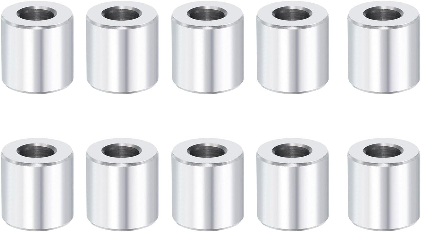 Espaciador aluminio 3/8x3/4x1/4 pulg sin roscar liso