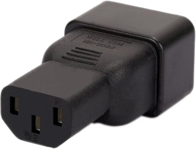 Adaptador IEC C13 a C20 15A a 10A negro