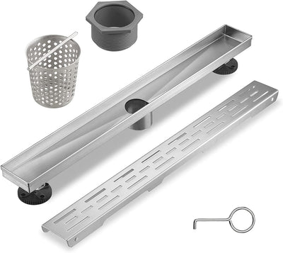 Drenaje ducha 24pulg acero inox níquel cepillado
