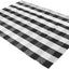 Alfombras algodón cuadros blanco y negro puerta porche