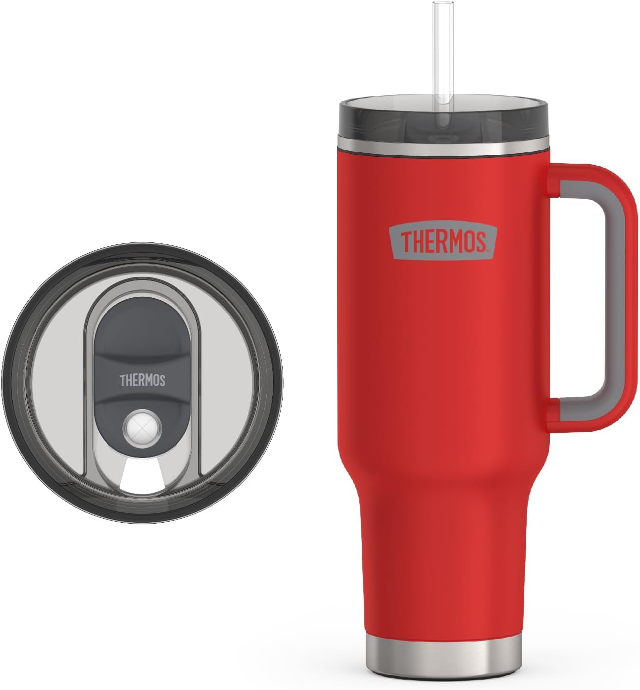 Vaso térmico acero inox 40oz con tapa popote bloqueo