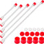 5 Pzas Poste Extensión Pulverizador Sin Aire 20-100cm Rojo