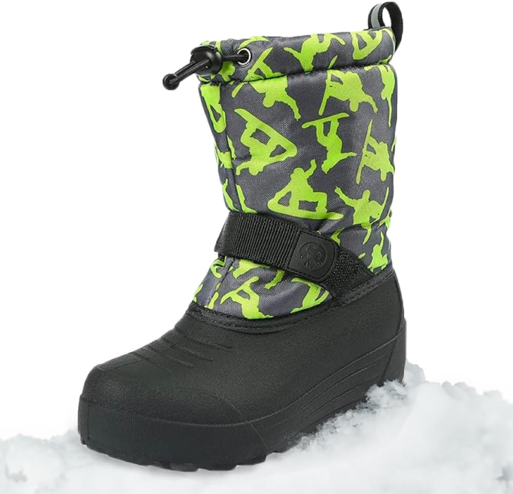 Botas nieve invierno para niños forro rápido suela duradera