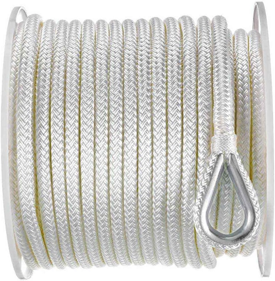 Cuerda anclaje barco doble trenza