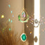 Colgante ágata cristal campanilla viento prisma decoración