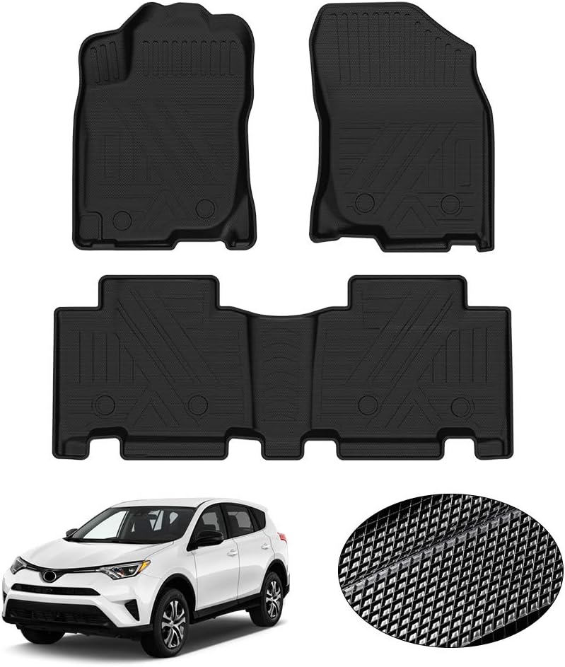 Alfombrillas piso Toyota RAV4 2013-18 2 filas borde alto
