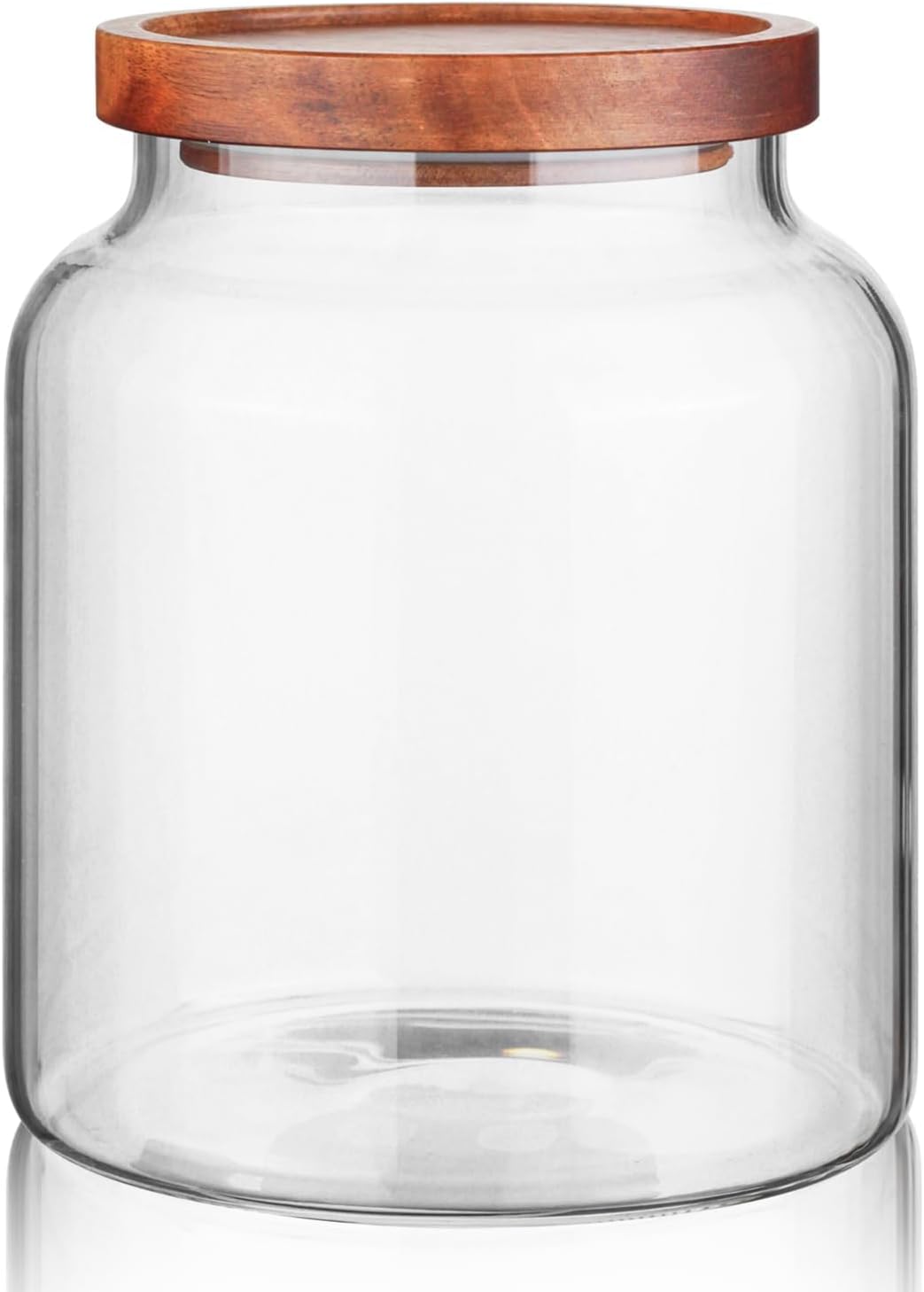 Recipiente vidrio hermético 60oz boca ancha para despensa