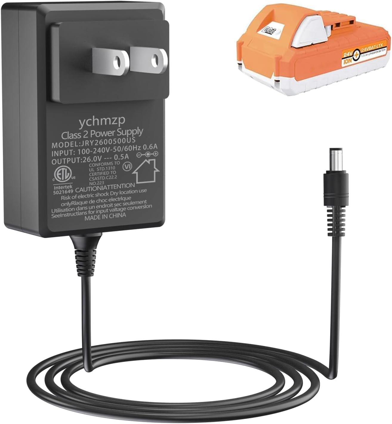 Cargador 24V iON para baterías Snow Joe y Sun Joe 24V