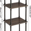 Estante 4 niveles estilo vintage sala cocina negro gris