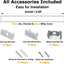 Perfil aluminio LED forma U 6.6ft con cubierta lechosa
