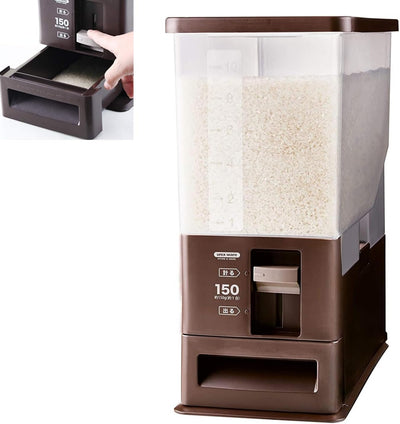 Dispensador arroz 26lb con medidor almacenamiento cocina granos