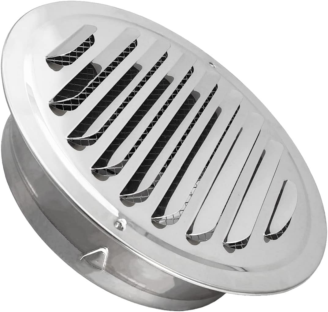 Rejilla ventilación acero inox 6pulg baño cocina