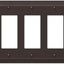 Placa pared metal fundido bronce envejecido