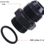 Adaptador 20AN macho a ORB aluminio negro pack 2