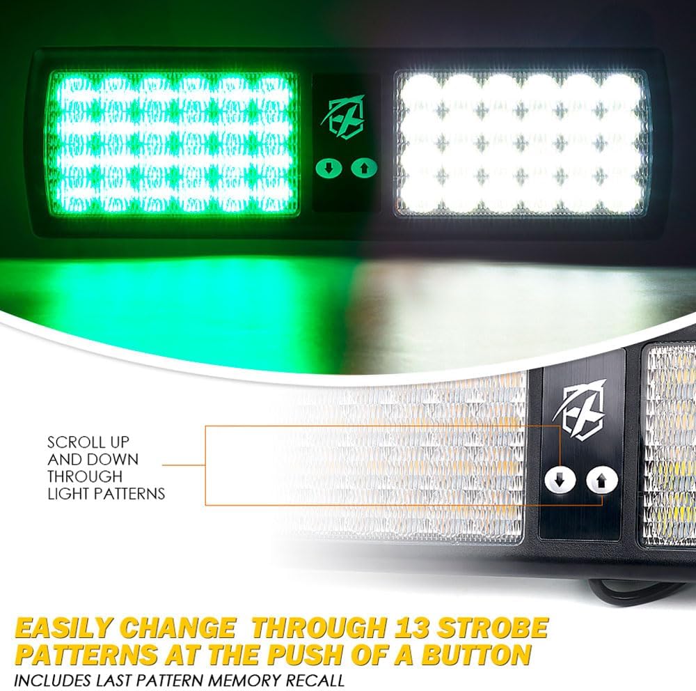 Visera estroboscópica 48led luces intermitentes para vehículos