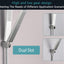 Soporte ducha mano acero inox 304 doble ranura