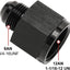Adaptador reductor 12AN a 8AN aluminio negro set 2