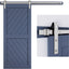Kit rieles puerta corrediza granero 6.7pulg níquel