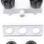 Grifo ducha caravana 4" doble perilla pomos acrílicos
