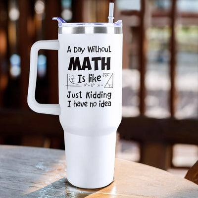 Vaso acero inox 40oz con texto divertido para profesores