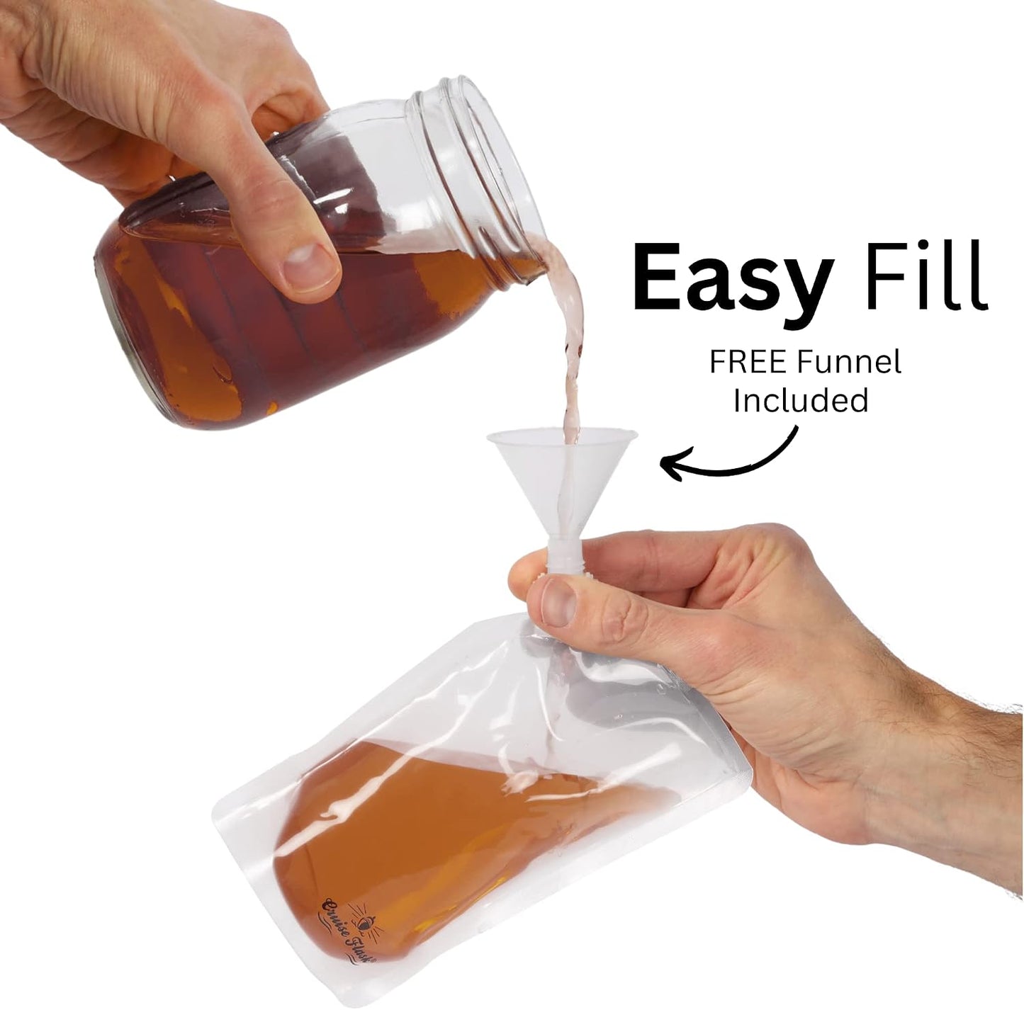 Set envases viaje reutilizables transparentes para alcohol