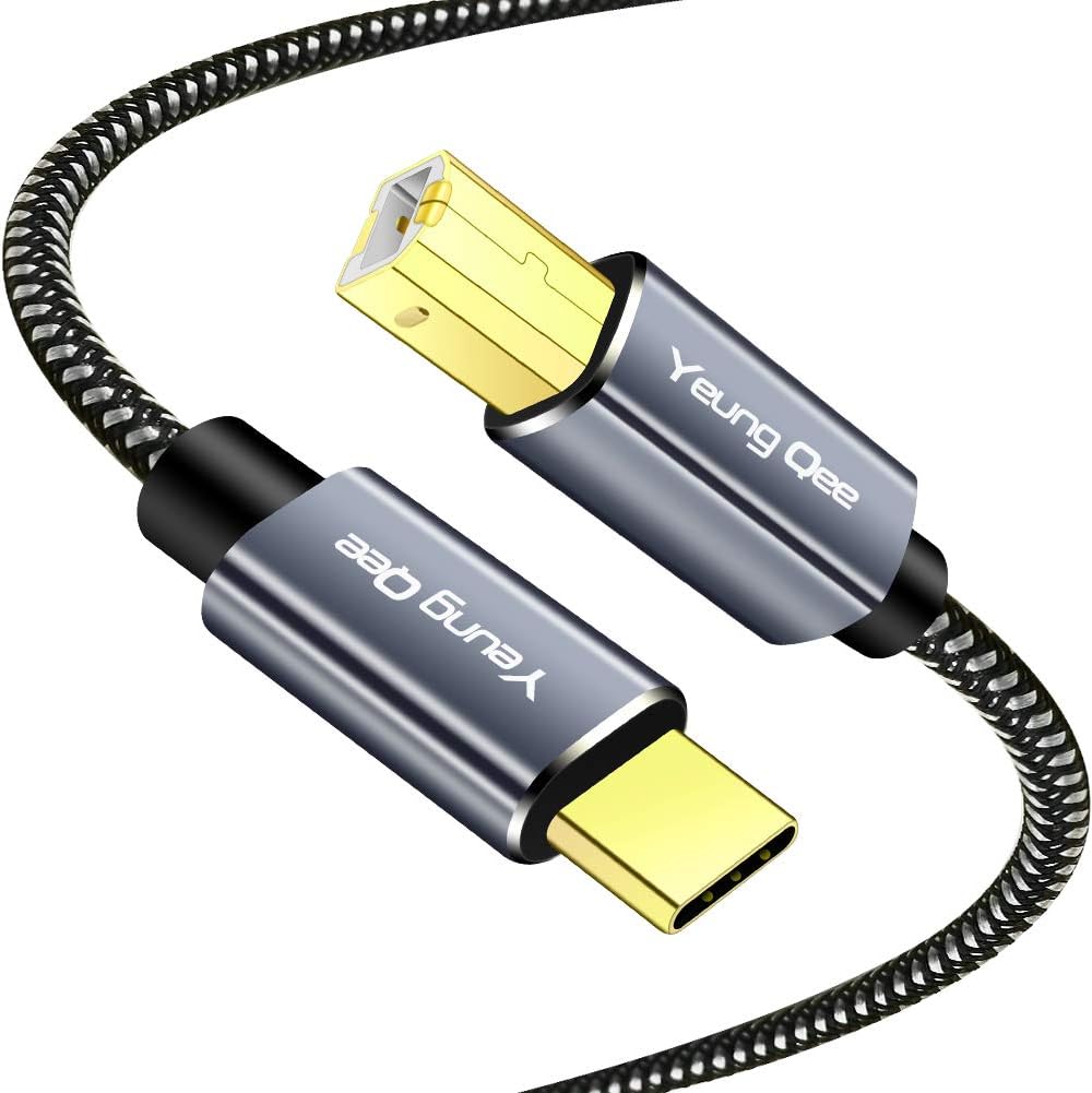 Cable USB C a B 30 pies para impresora comp Brother HP Epson