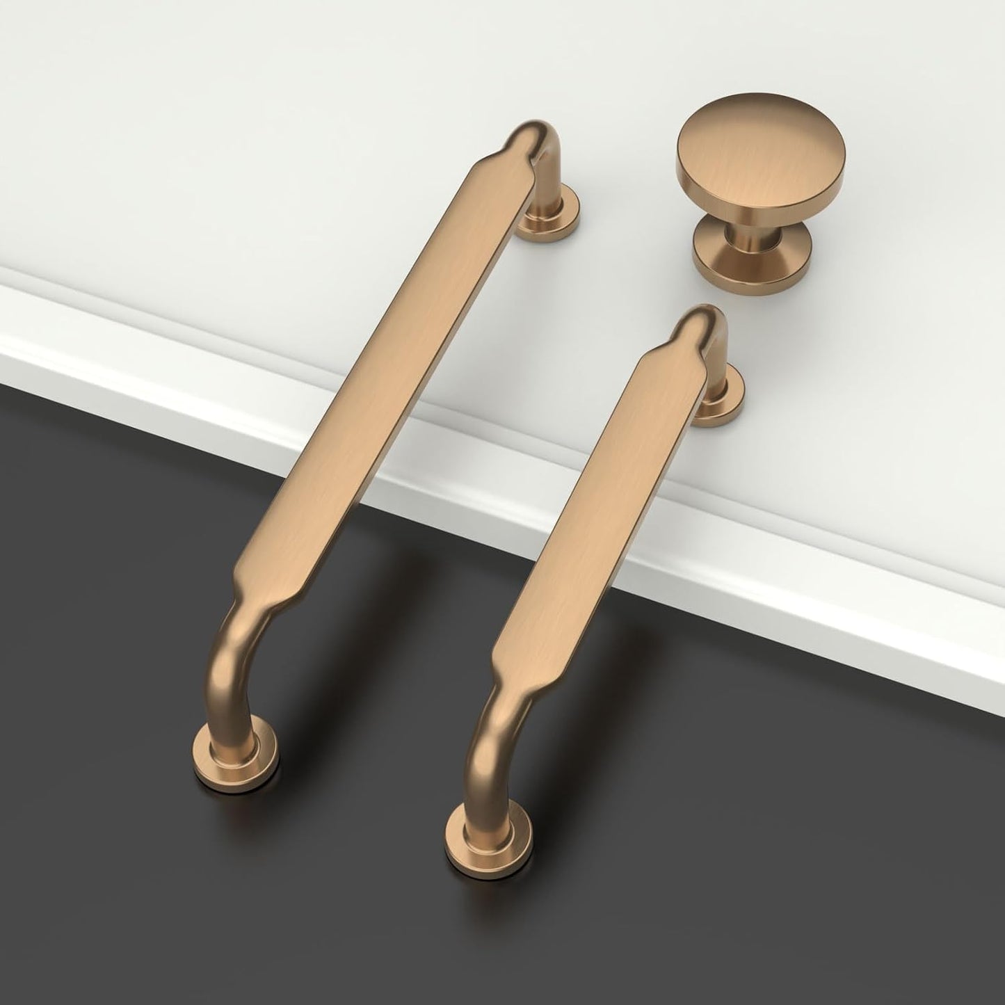 10 Pzas Tiradores Bronce Champán para Gabinete Cocina 10pulg