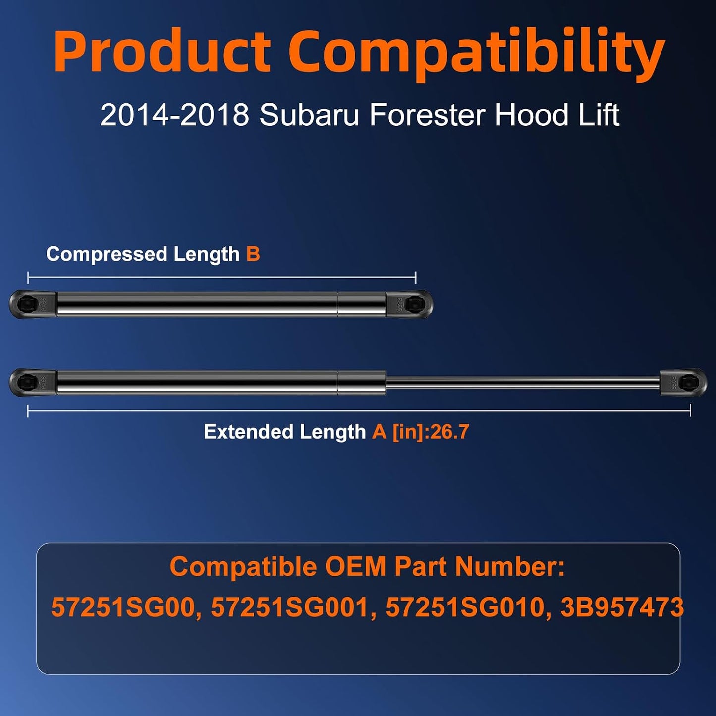 Soporte elevación amortiguador capó Subaru Forester 14-18