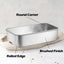 16 Moldes Acero Inox 9x5pulg para Pan Casero y Hornear