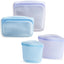 Bolsas silicona reutiliz. para alimentos 4 pzas multicolor