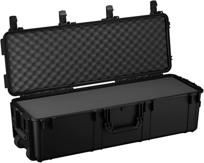 Estuche rígido TSA aprobado con ruedas y espuma 45