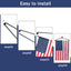 Colgador bandera pared interior exterior 13pulg 1paq