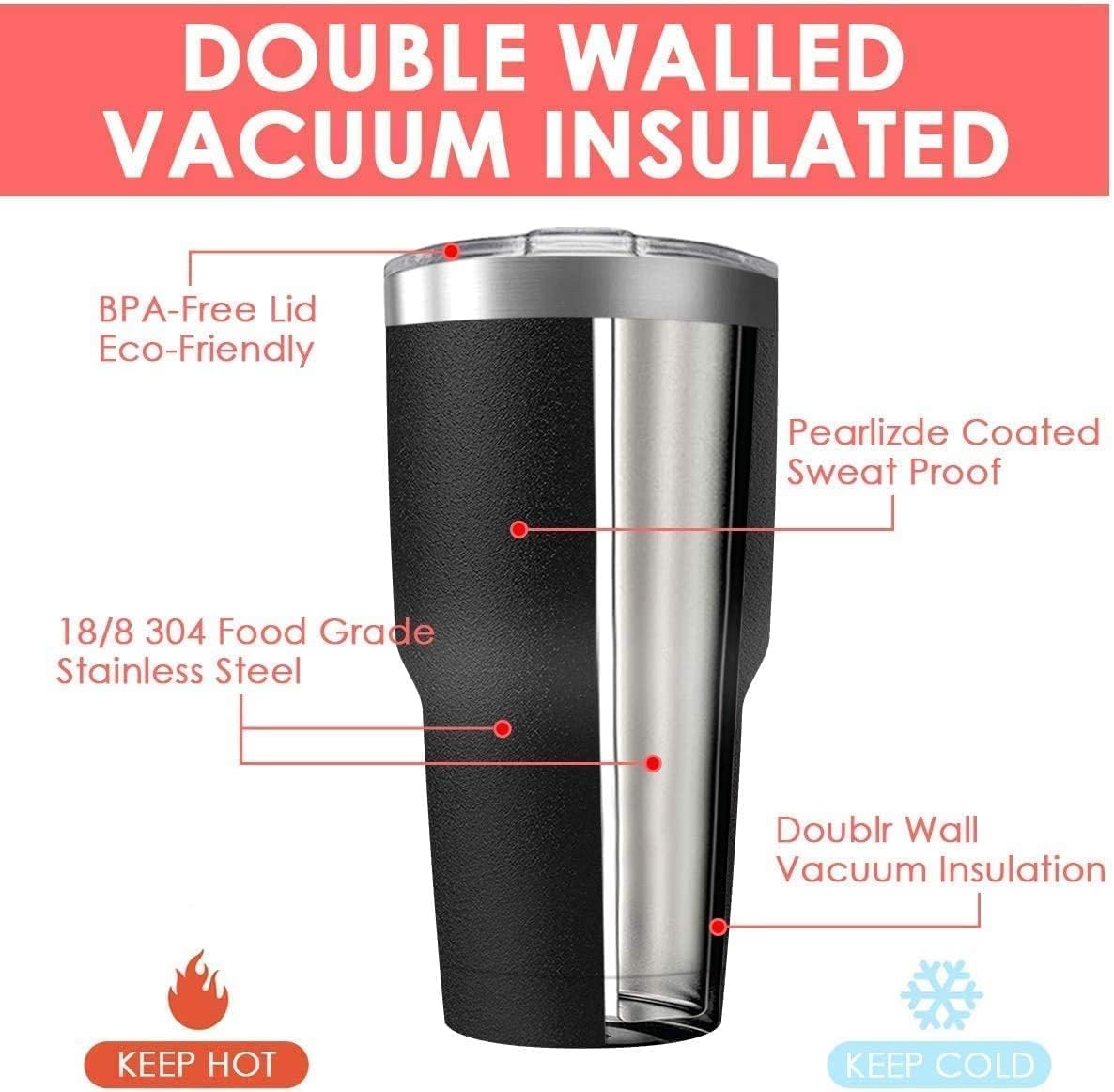 Vaso térmico acero inox 30oz con tapa y pajita