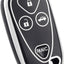 Funda llavero TPU suave para Acura Plata Negro