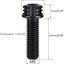 4 Pzas Tornillo Torx Titanio M8x25mm para Moto y Auto Negro