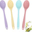 4 Pzas Cucharas Silicón Resistente Calor para Cocina y Mezclar