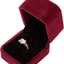 2 Cajas Terriopelo para Anillos y Pendientes Regalo Joyas