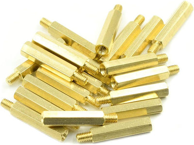 Separador M4 0.984pulg latón hexagonal PCB 20 Pzas